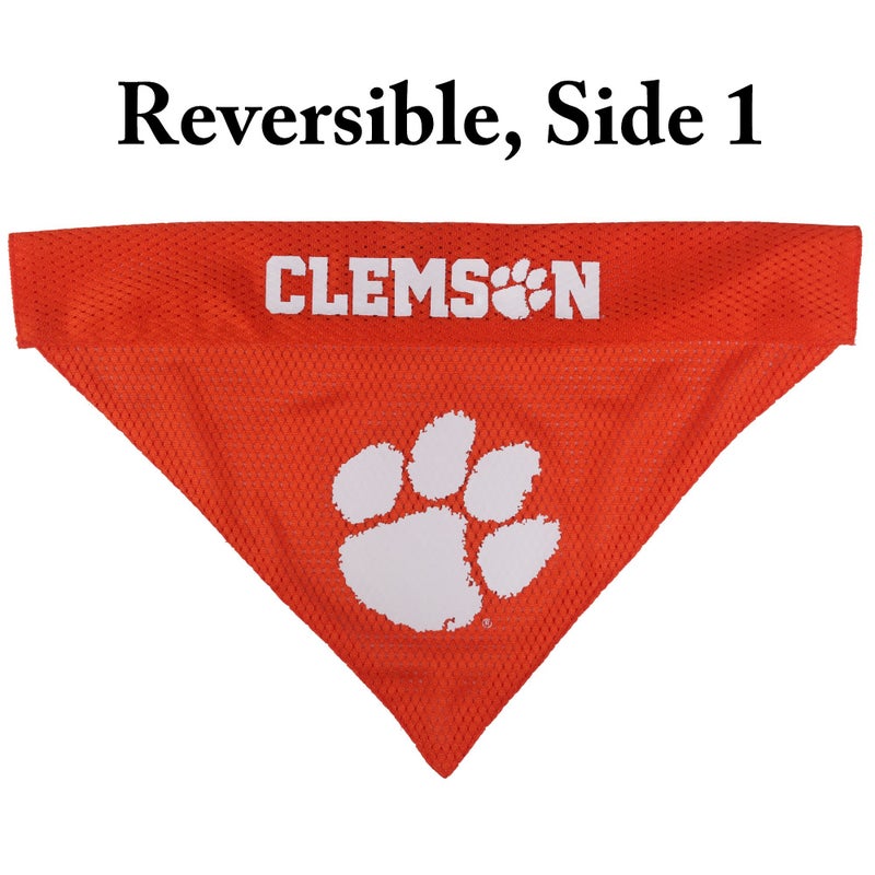 Pets First Collegiate Pet Accessories, Reversible Bandana, Clemson Tigers, Small/Medium - Image 3